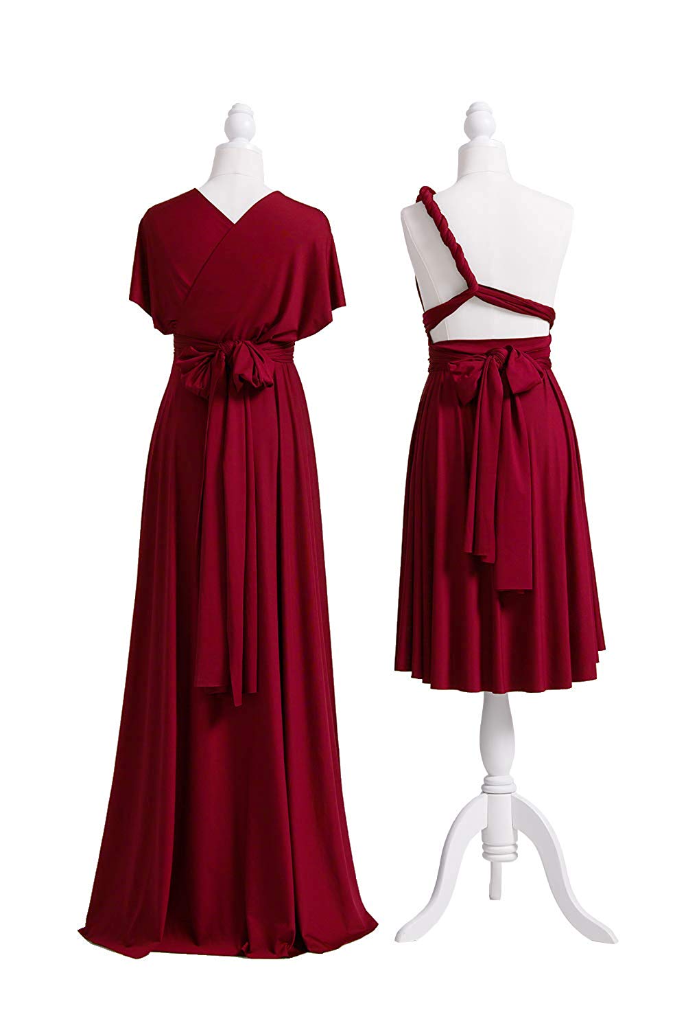 Convertible Stretch Jersey A-Line Bridesmaid Dress
