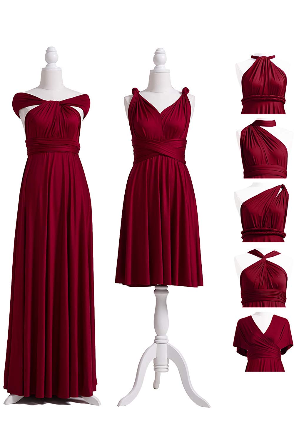 Convertible Stretch Jersey A-Line Bridesmaid Dress
