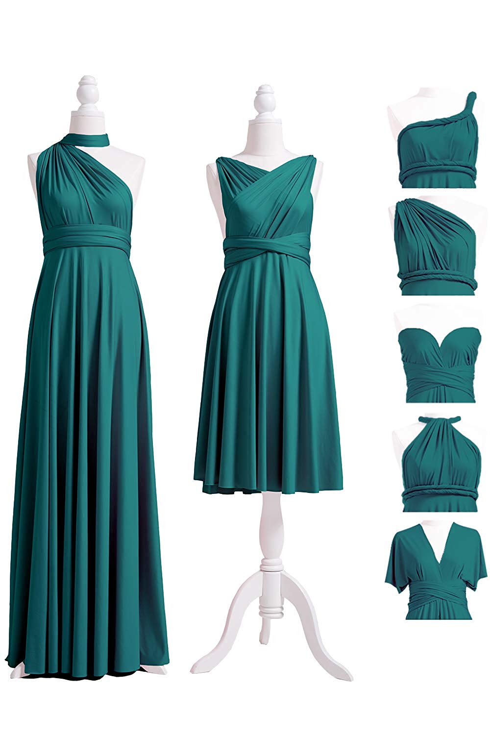 Convertible Stretch Jersey A-Line Bridesmaid Dress