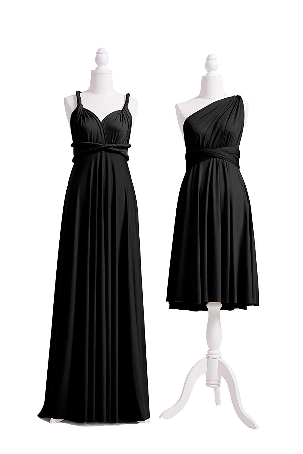 Convertible Stretch Jersey A-Line Bridesmaid Dress