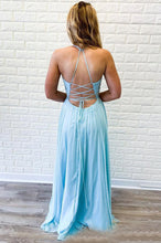 Chiffon A-Line/Princess Floor-Length Spaghetti Straps Prom Dresses