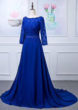 Lace Long Sleeves  Scoop Neck Mother of the Bride Dresses