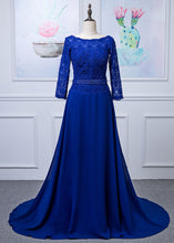 Lace Long Sleeves  Scoop Neck Mother of the Bride Dresses