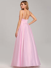 New! Pink Spaghetti Straps Floor-Length Bridesmaids Dresses 2019