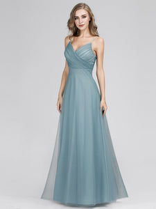Sleeveless Tulle A-Line/Princess Bridesmaids Dresses