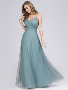 Sleeveless Tulle A-Line/Princess Bridesmaids Dresses