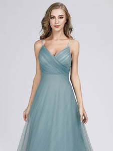 Sleeveless Tulle A-Line/Princess Bridesmaids Dresses