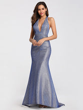 Trumpet/Mermaid V-neck Sleeveless Prom Dresses