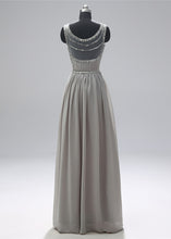 Scoop Neck  Sleeveless Beading Evening Dresses