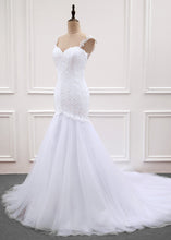 Tulle Trumpet/Mermaid Sweep Train Wedding Dresses