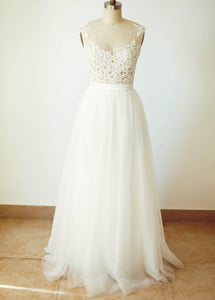 Floor-Length  A-Line/Princess Sweetheart Wedding Dresses