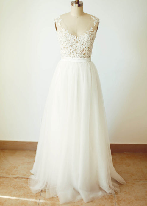 Floor-Length  A-Line/Princess Sweetheart Wedding Dresses