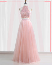 Floor-Length Tulle Sleeveless Prom Dresses
