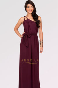 Elegant Sleeveless One-shoulder Bridesmaid Dresses