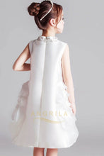 Sleeveless Sheath Satin & Tulle Flower Girl Dresses