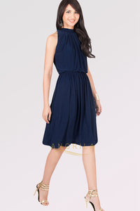 A-line Sleeveless Pleated Knee-length Cocktail Dresses