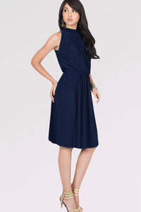 A-line Sleeveless Pleated Knee-length Cocktail Dresses