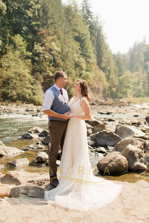 Princess V-neck Lace & Tulle Wedding Dresses