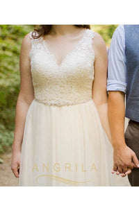 Princess V-neck Lace & Tulle Wedding Dresses