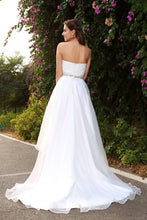 Ball-Gown Sweetheart Court Train Front Short Design Wedding Dress With Beading