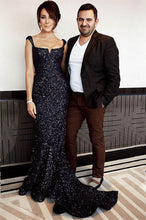 Trumpet/Mermaid Sleeveless Waistband Long Sequined Evening Dresses
