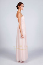 One-shoulder A-line/Princess Pleated Long Chiffon Formal Prom Dresses