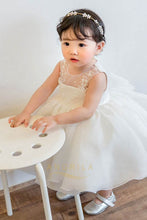 A-Line/Princess Cute Scoop Tulle Flower Girl Dresses