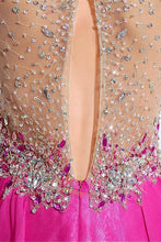 A-line/Princess Sleeveless Beading Chiffon Long Formal Prom Dresses