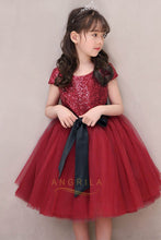 A-line Princess Cap Sleeves Flower Girl Dresses