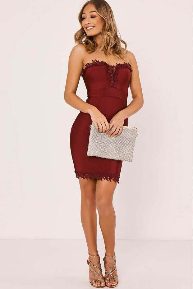Short Sweetheart Cocktail Dresses Wedding Guest Dresses Secondary image