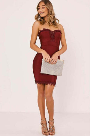 Short Sweetheart Cocktail Dresses Wedding Guest Dresses