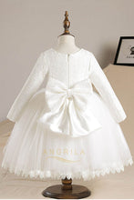 Princess Ball Gown Long Sleeves Flower Girl Dresses