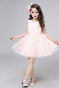 A-line Knee-length Cute Lace Flower Girl Dresses