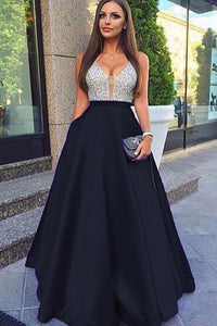 Beading Backless Prom Evening Dresses